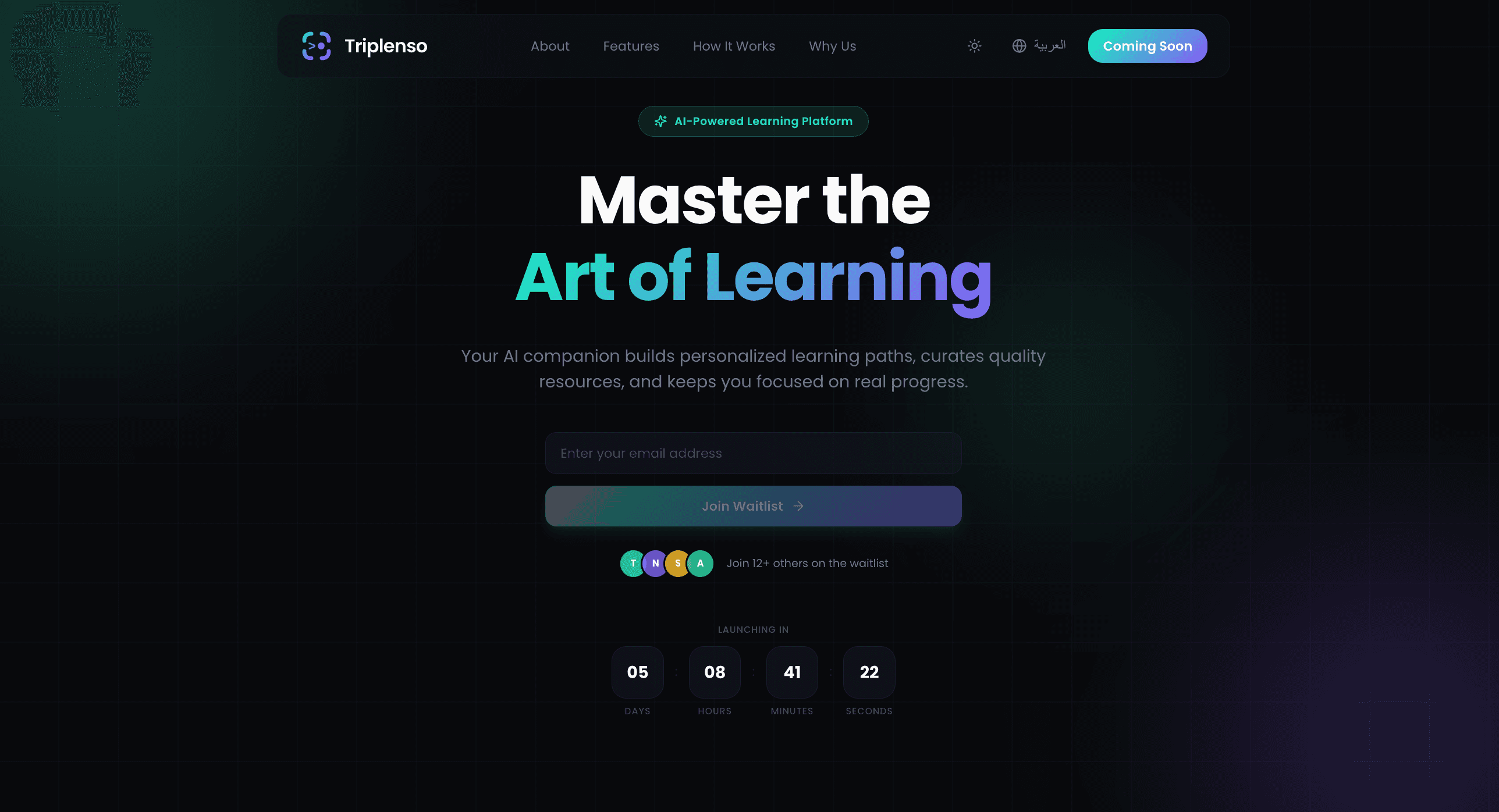 Triplenso — AI Learning Platform screenshot